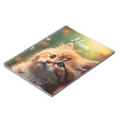 Carnet Adorable Fluffy Ginger Kitten, personnalisable (Côté gauche)