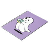 Carnet Adorable Ghost Cute Halloween Illustration (Côté gauche)