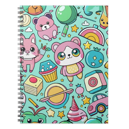 Carnet Adorable Motif Kawaii (Devant)