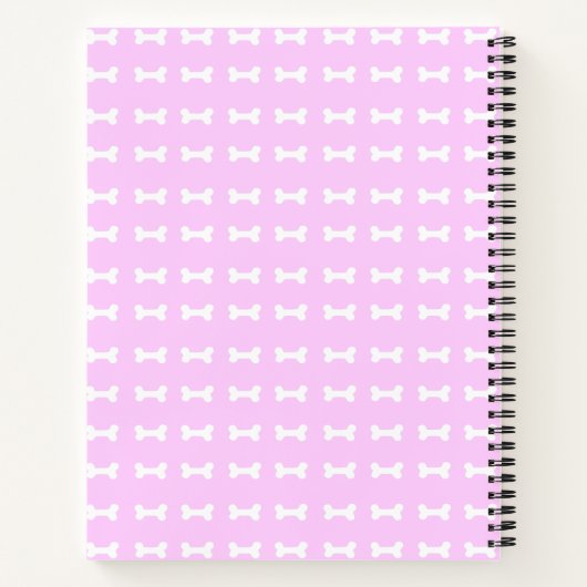 Carnet Adorable Nerdy Puppy Pink Notebook par Mei Yu (Dos)