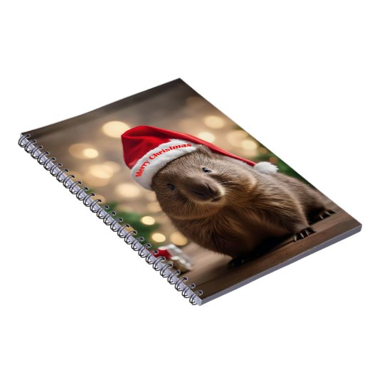 Carnet adorable Noël Wombat, (Côté Droit)