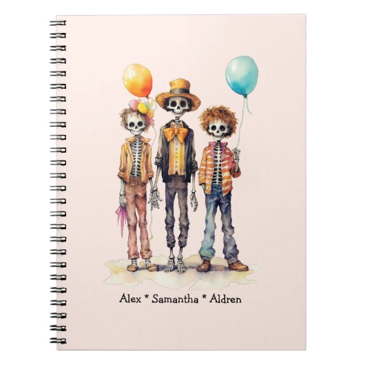 Carnet Adorable Pastel Zombie Trio - Jolie Halloween (2) (Devant)