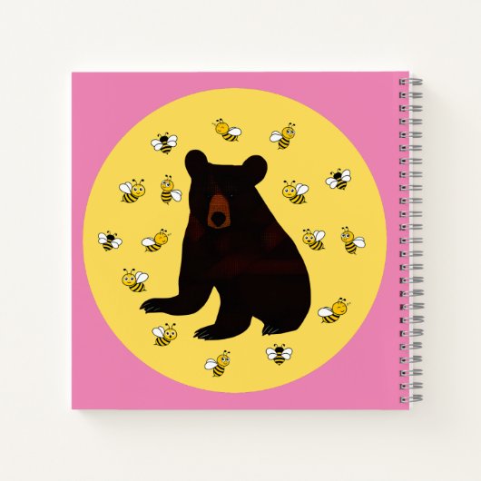 Carnet Adorable Petit Miel Ours (Dos)