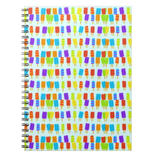 Carnet adorable popsicles d'été glecream kawaii le (Devant)