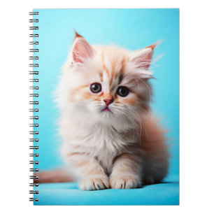 Carnet Adorable Potrait de chaton blanc-54971