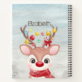 Carnet Adorable renne de Noël (Dos)