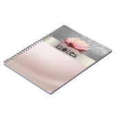 Carnet Adorable Stylish Lotus (Côté gauche)