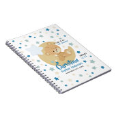 Carnet Adorable Teddy Bear Baby Boy Stats de naissance (Côté Droit)