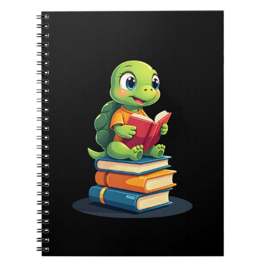 Carnet Adorable Turtle Reading Books (1) (Devant)