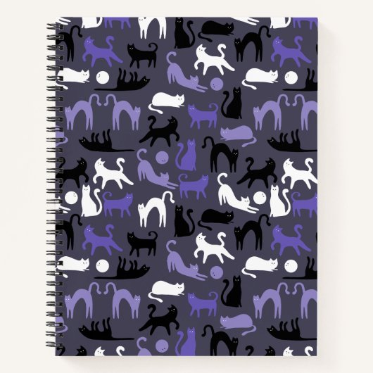 Carnet Adorable Yoga mignon Pots de chat (Devant)