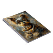 Carnet Adorable Yorkie Chien En Lunettes 163 (Côté Droit)