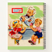 Carnet adorables enfants à la fontaine de soda (Dos)