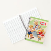 Carnet adorables enfants à la fontaine de soda (Intérieur)