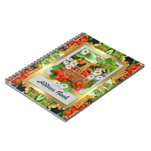 Carnet Adresse du panier de fraises (Côté gauche)