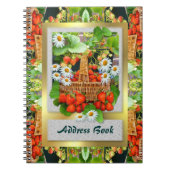 Carnet Adresse du panier de fraises (Devant)
