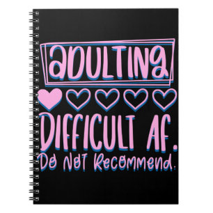 Carnet Adulte Adulte Difficile AF Ne Recommanderait Pas
