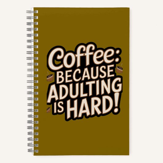 Carnet "Adulter est dur" de Coffee Lover (Recto)