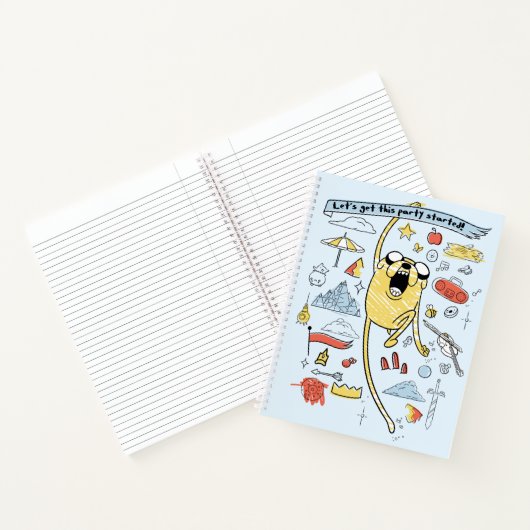 Carnet Adventure Time | Party Jake Sketch (Intérieur)