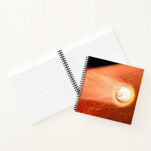 Carnet Aérocoque Avec Perpersévérance Rover Descente Vers (Intérieur)