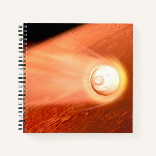 Carnet Aérocoque Avec Perpersévérance Rover Descente Vers (Devant)
