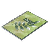 Carnet  Aesthetic Greenery Spiral Photo Notebook (Côté gauche)