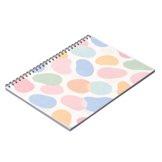 Carnet Aesthetic Pastel Abstract Shapes Spiral Notebook (Côté gauche)
