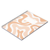 Carnet Aesthetic Pastel Liquid Swirl Abstract Composition (Côté gauche)