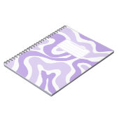 Carnet Aesthetic Pastel Liquid Swirl Abstract Composition (Côté gauche)
