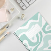 Carnet Aesthetic Pastel Liquid Swirl Abstract Composition