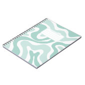 Carnet Aesthetic Pastel Liquid Swirl Abstract Composition (Côté gauche)