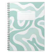 Carnet Aesthetic Pastel Liquid Swirl Abstract Composition (Devant)