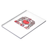 Carnet Af Skeleton Mains Valentines Classic (Côté gauche)