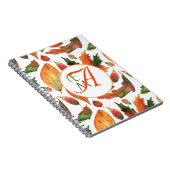 Carnet Affaire Orange Green Decor (Côté Droit)