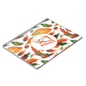 Carnet Affaire Orange Green Decor (Côté gauche)