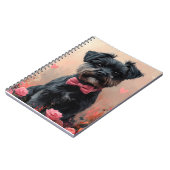 Carnet Affenpinscher avec des roses - Saint-Valentin (Côté gauche)