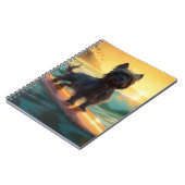 Carnet Affenpinscher Beach Surf Peinture (Côté gauche)