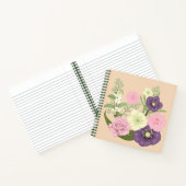 Carnet Affichage floral pastel (Intérieur)
