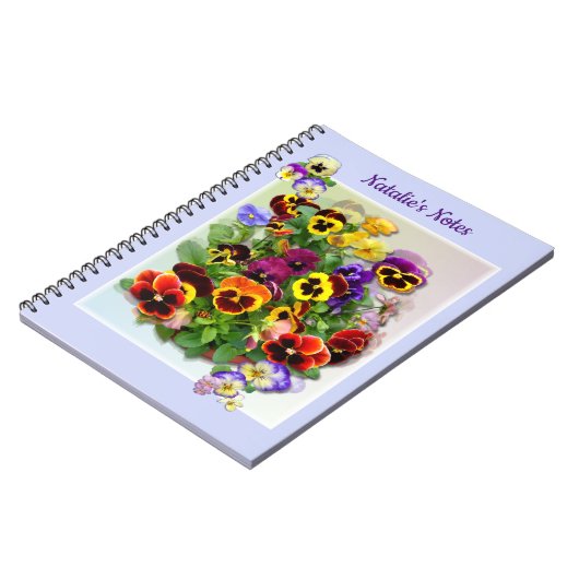 Carnet Affichage pansy (Côté gauche)