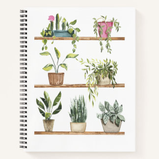 Carnet Affichage plante pointé