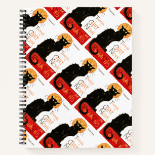 Carnet Affiche classique Steinlen Chat Noir Black Cat