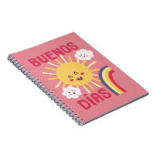 Carnet Affiche d'art de la nurserie Happy Sun en espagnol (Côté Droit)