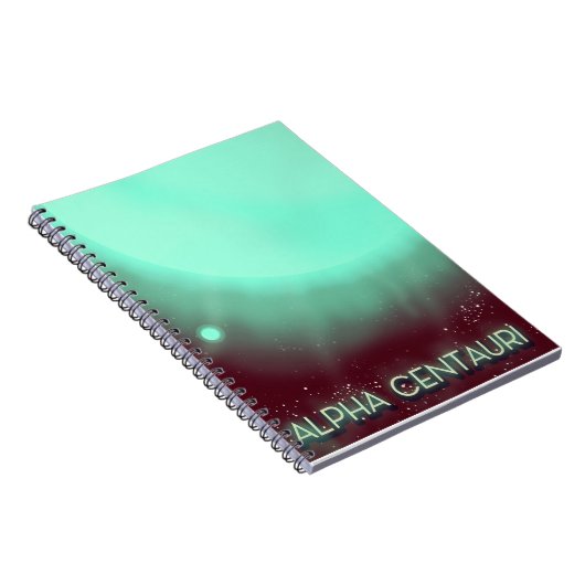 Carnet Affiche d'art spatial Alpha Centauri (Côté Droit)