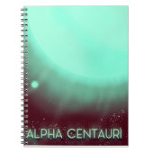 Carnet Affiche d'art spatial Alpha Centauri (Devant)