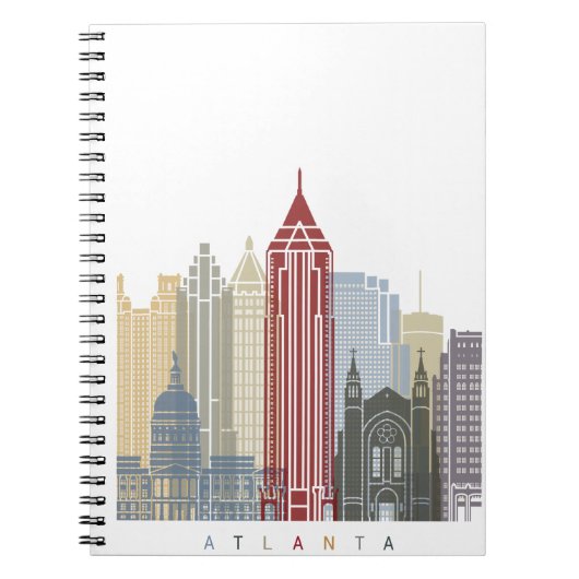 Carnet Affiche d'Atlanta (Devant)
