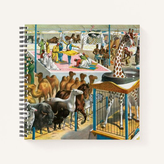 Carnet Affiche De Cirque Des Personnes De Différentes Nat (Devant)