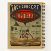 Carnet Affiche De Cirque Française De Deux Artistes En Aé (Dos)