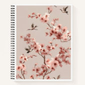 Carnet Affiche de Grue Fleur de Cerisier (Devant)