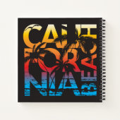 Carnet Affiche de la plage de Californie (Dos)