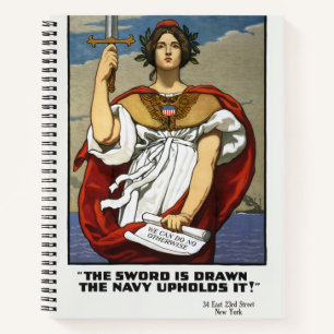 Carnet Affiche de recrutement de la marine de la Première
