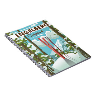 Carnet Affiche de ski Engelberg Suisse